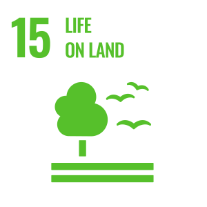 Sustainable Development Goals icon for goal 16, Life on Land